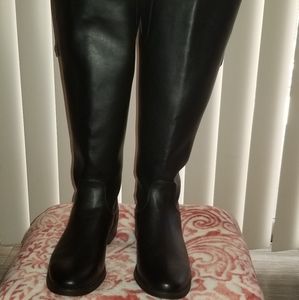 Xappeal wide calf black riding boot